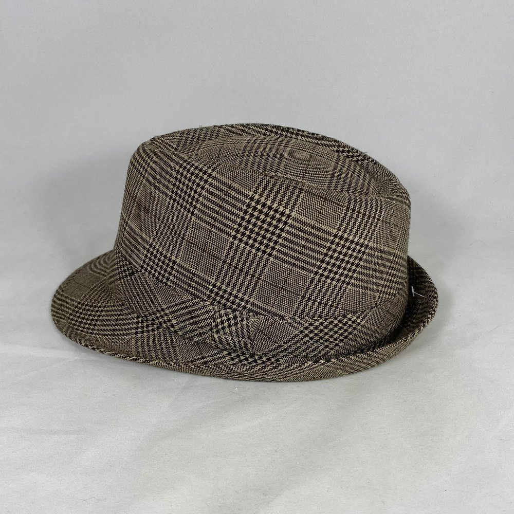 DECREE Diamond Crown Fedora Hat Stingy Brim NWOT - Picture 7 of 12